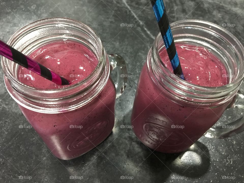 Strawberry Blueberry Smoothie 