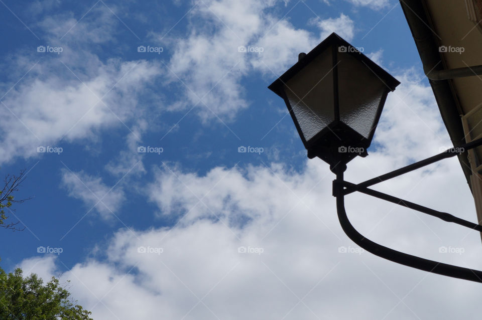 sky clouds lamp fluffy by lexlebeur