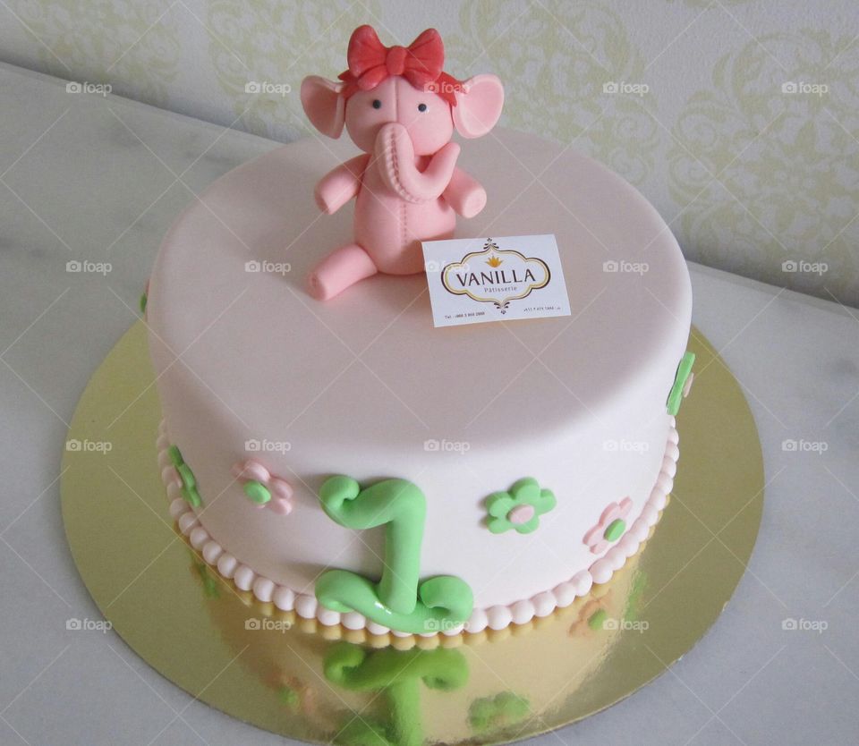 baby cake fondant decorated