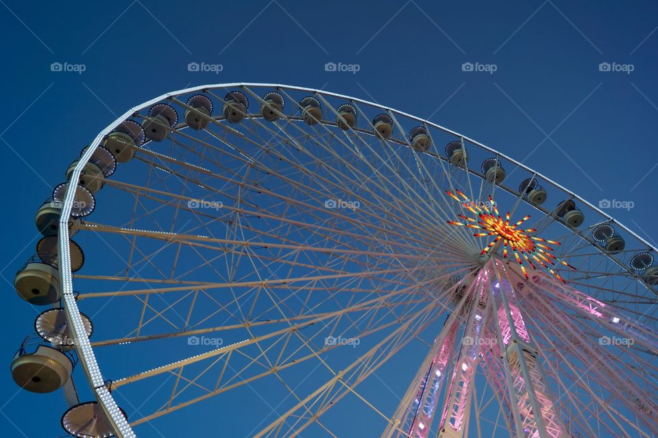 Illuminated ferris wheel