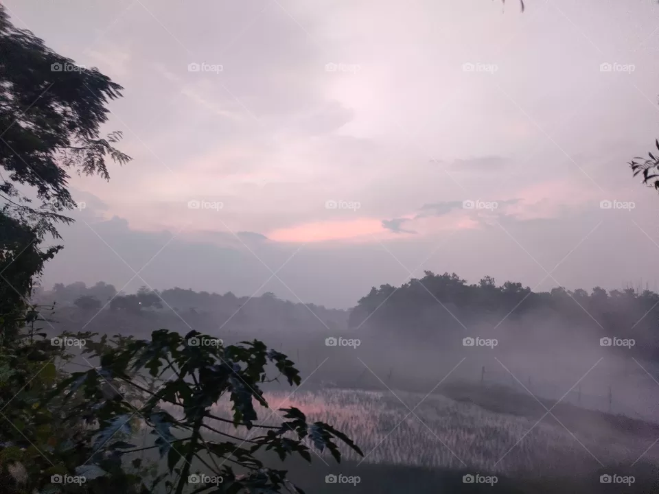 Winter is coming. 
Afternoon weather in my village.
