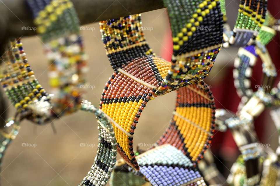 Colorful traditional Regional Masai Jewelery