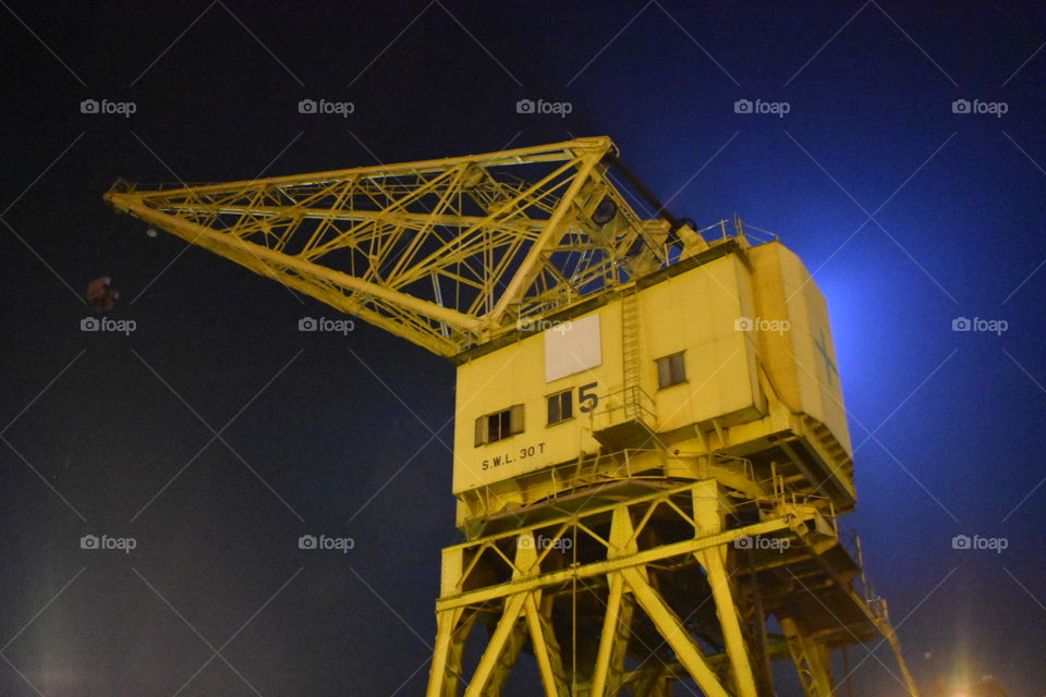 Crane at Sembawang ship yard, crane was built in the early 1920's. 