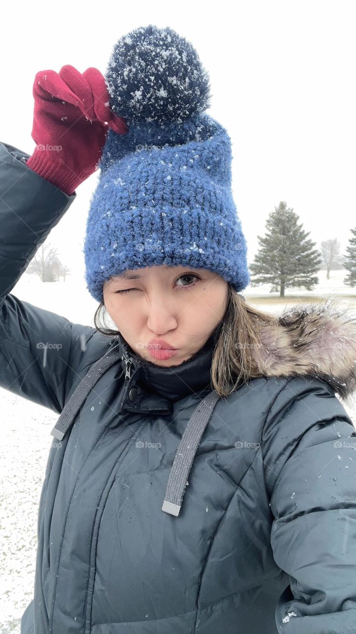 It was fun through at the snow day 