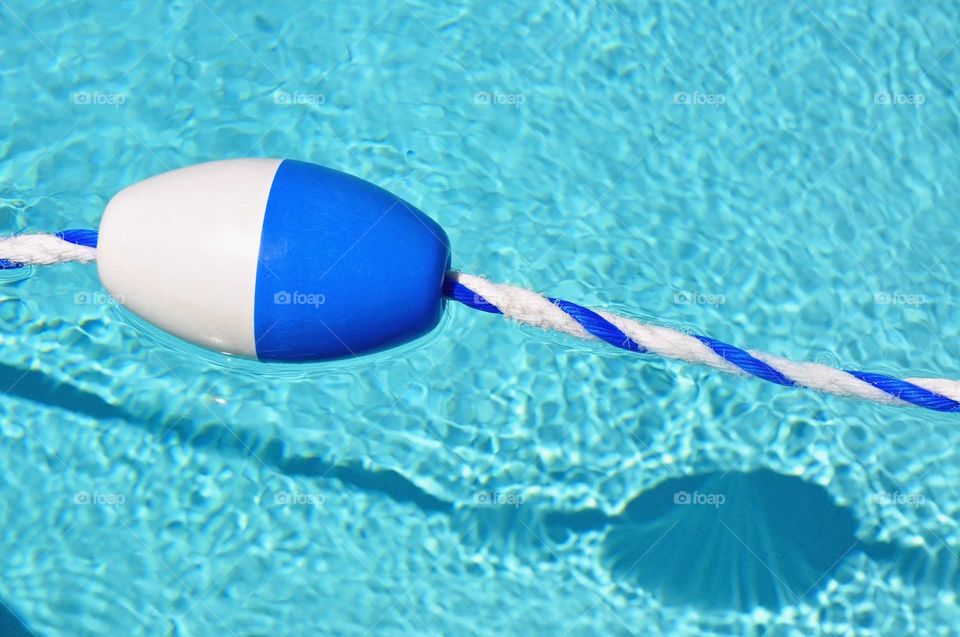 Swimming pool float. Lane marker.