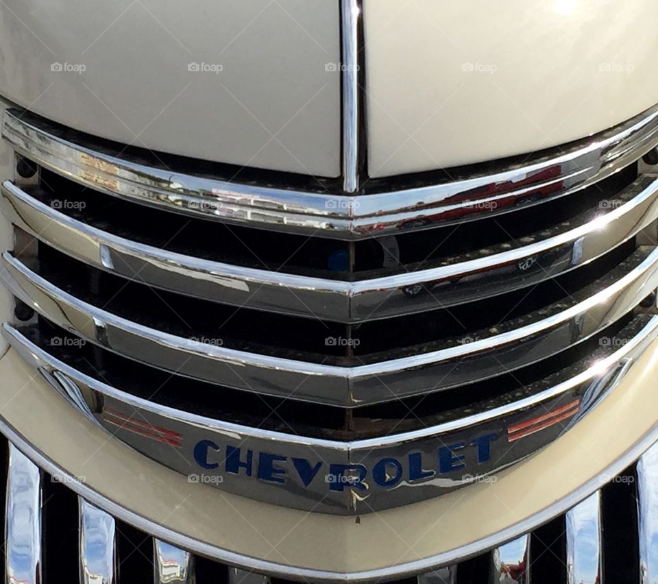 Chevrolet classic car grill