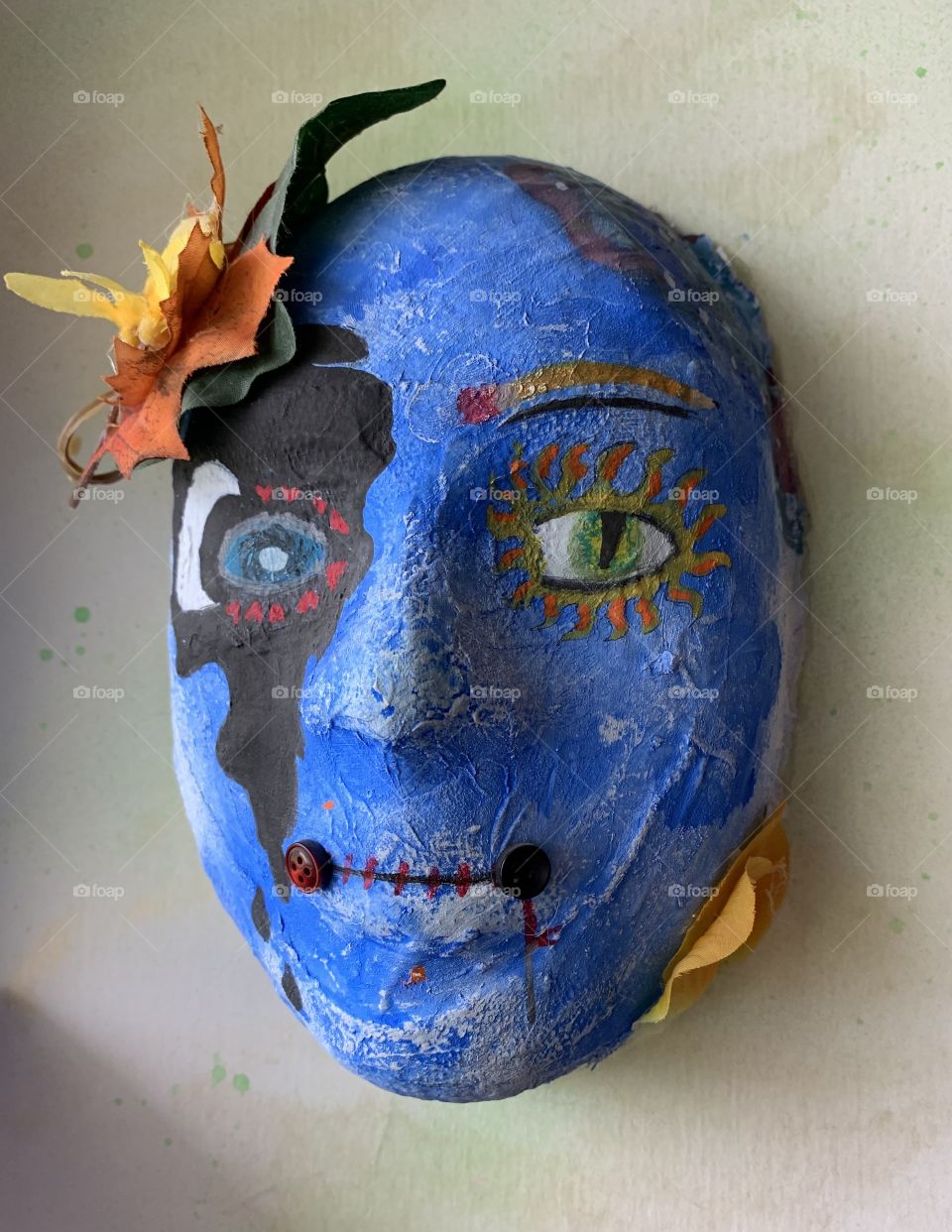 A paper mache art project made by one of my children. It’s unique and colorful, just like they are. 