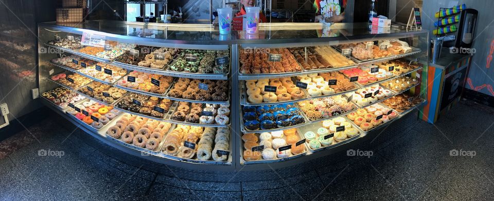 Donut display case