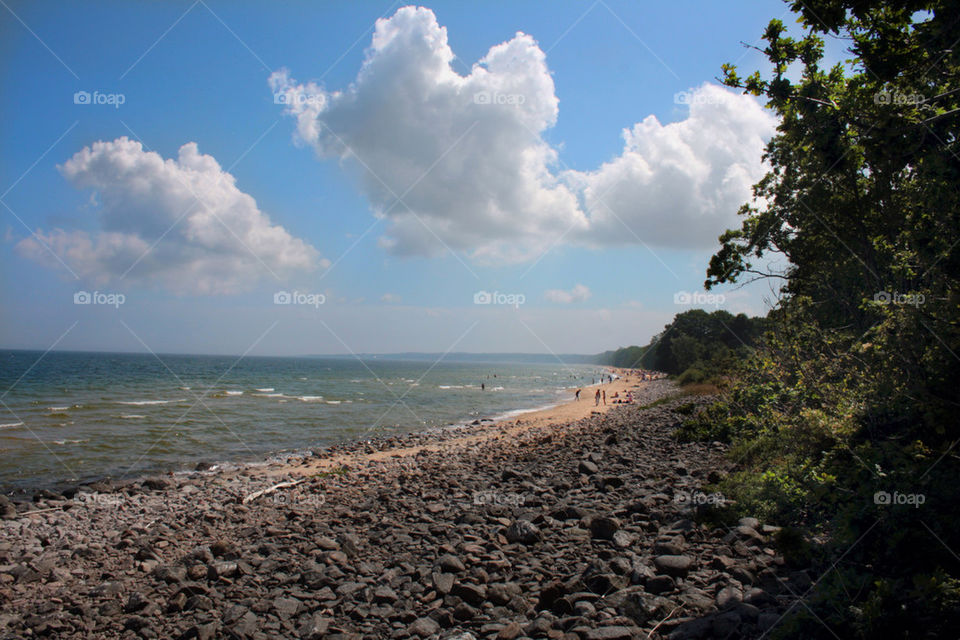 beach sky blue summer by evildex