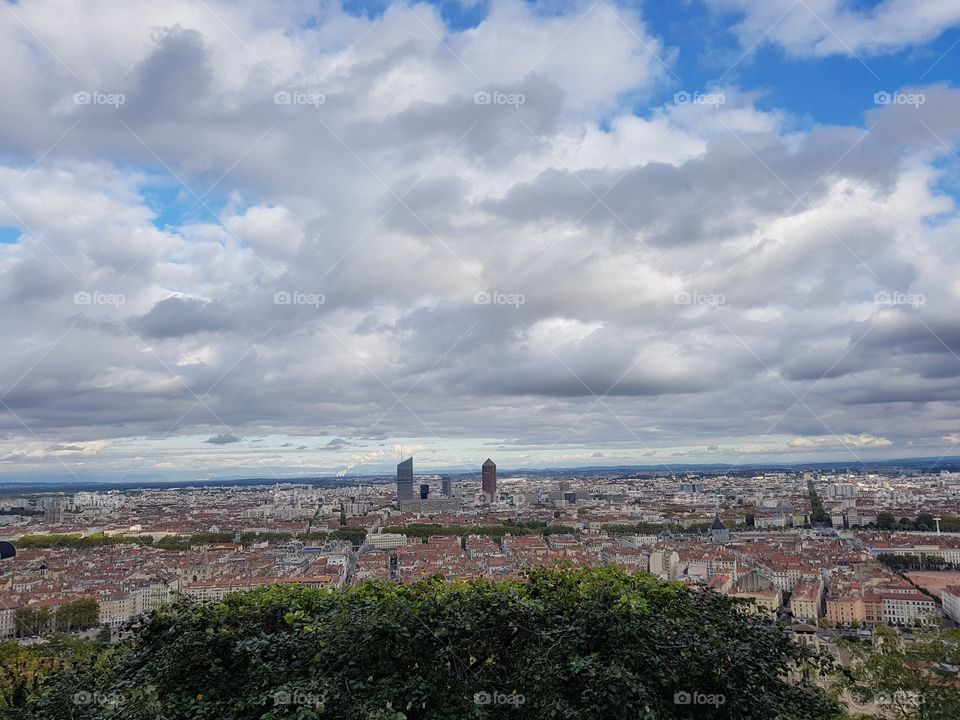Vue de l'emsemble de ls ville de Montpellier