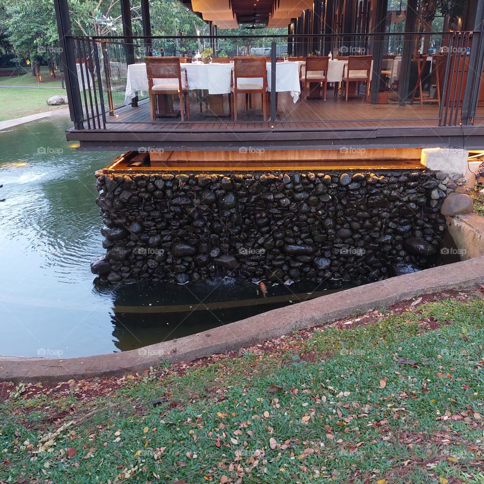 outdoor cafe with a beautiful and attractive design