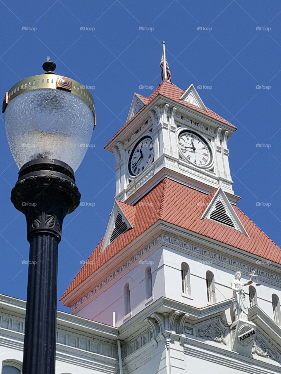 lightpole and steeple