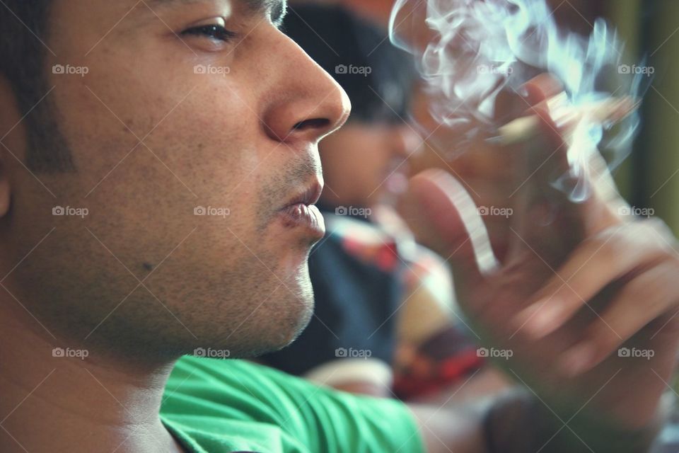 First Puff of the Day