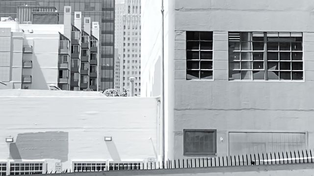 Side view on freeway 