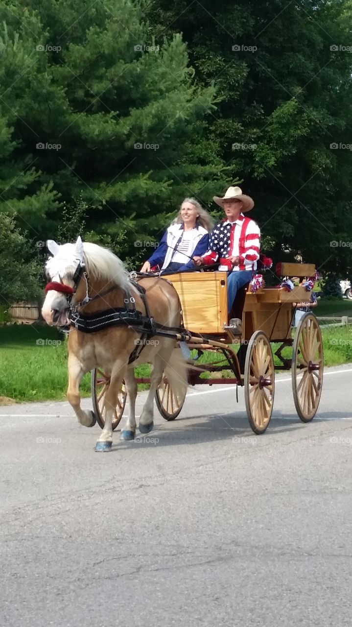 Fourth of July parade. Whitmore Lake,  Michigan