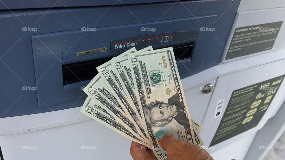 Cash from ATM Machine