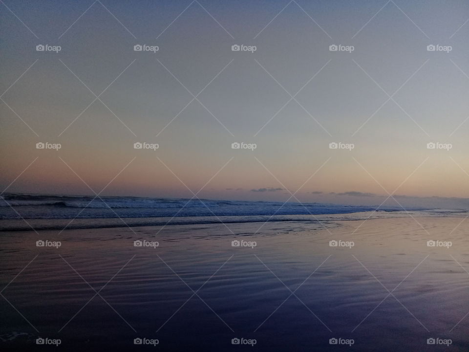 Night on the beach.  Brasil. Autumn
