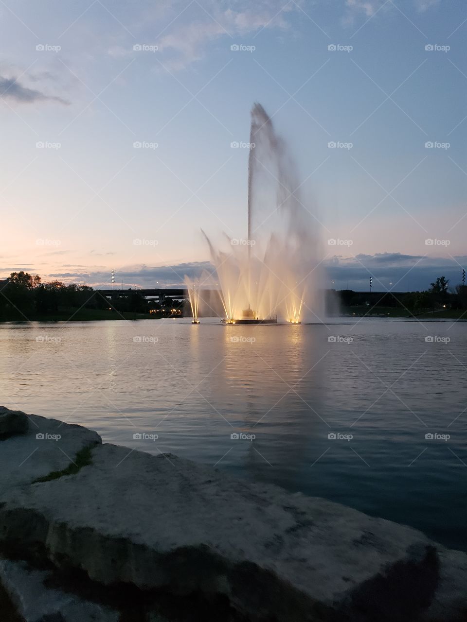 Sunset Fountain