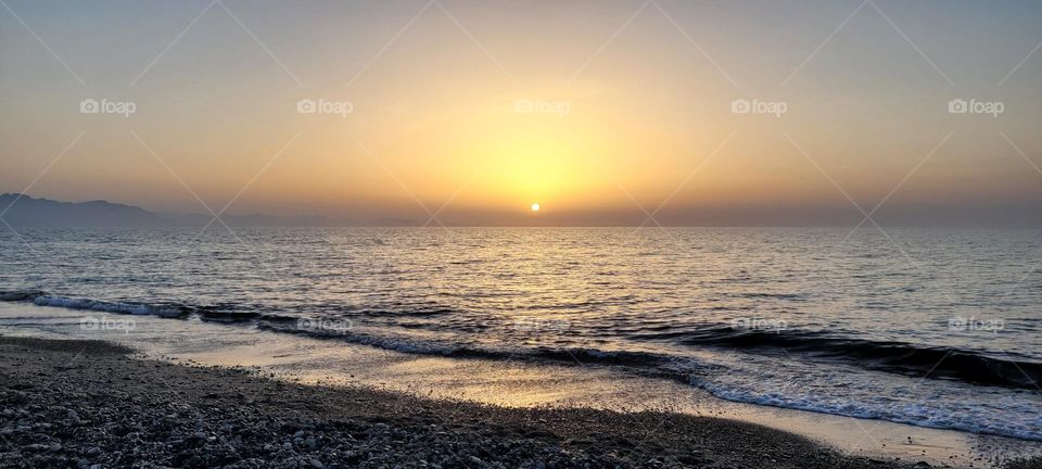 Surfcasting and beautiful sea