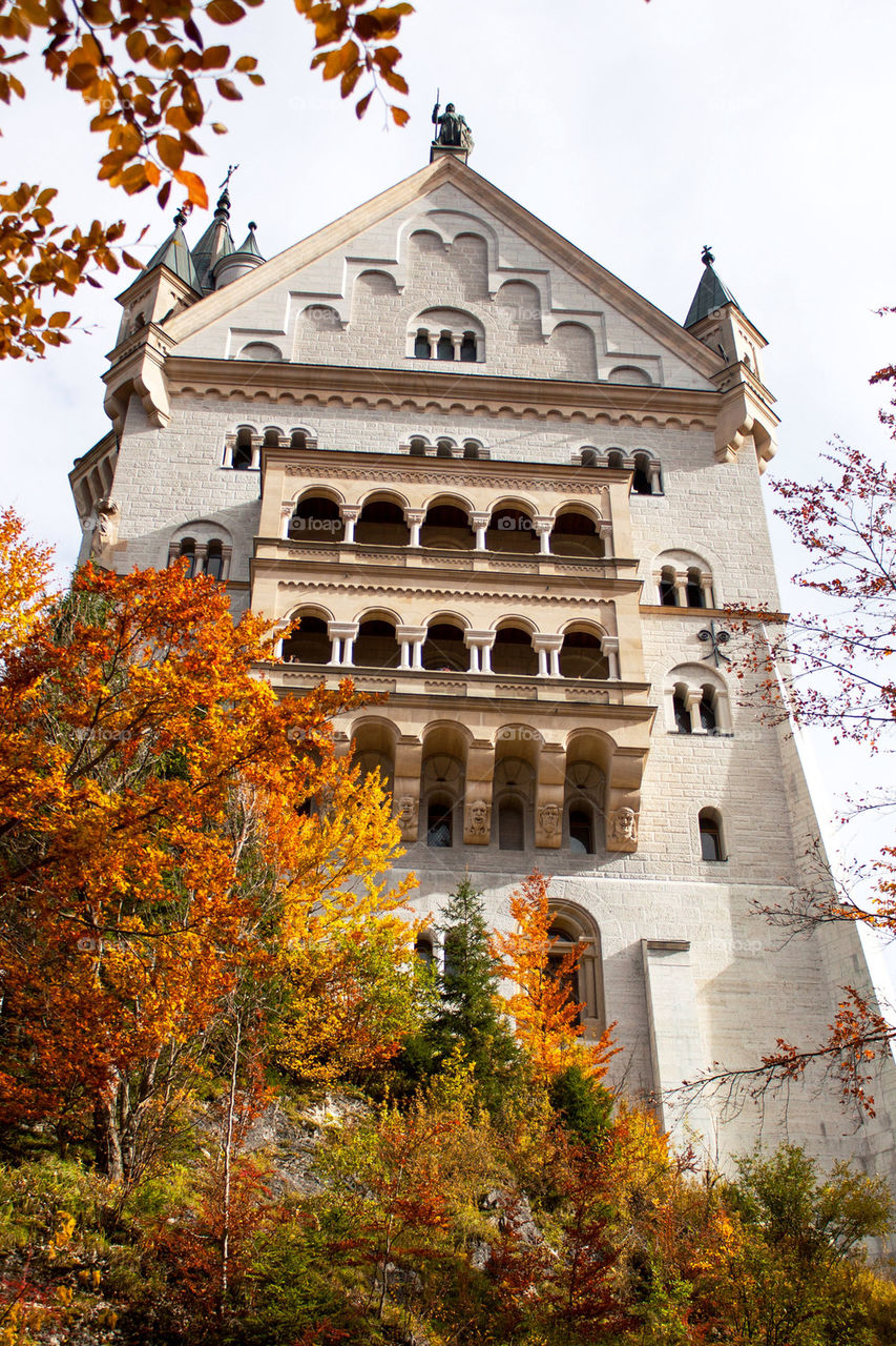 Low angle view of Schloss Neuschwanstein