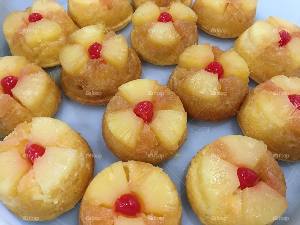 Mini Pineapple Upside Down Cake