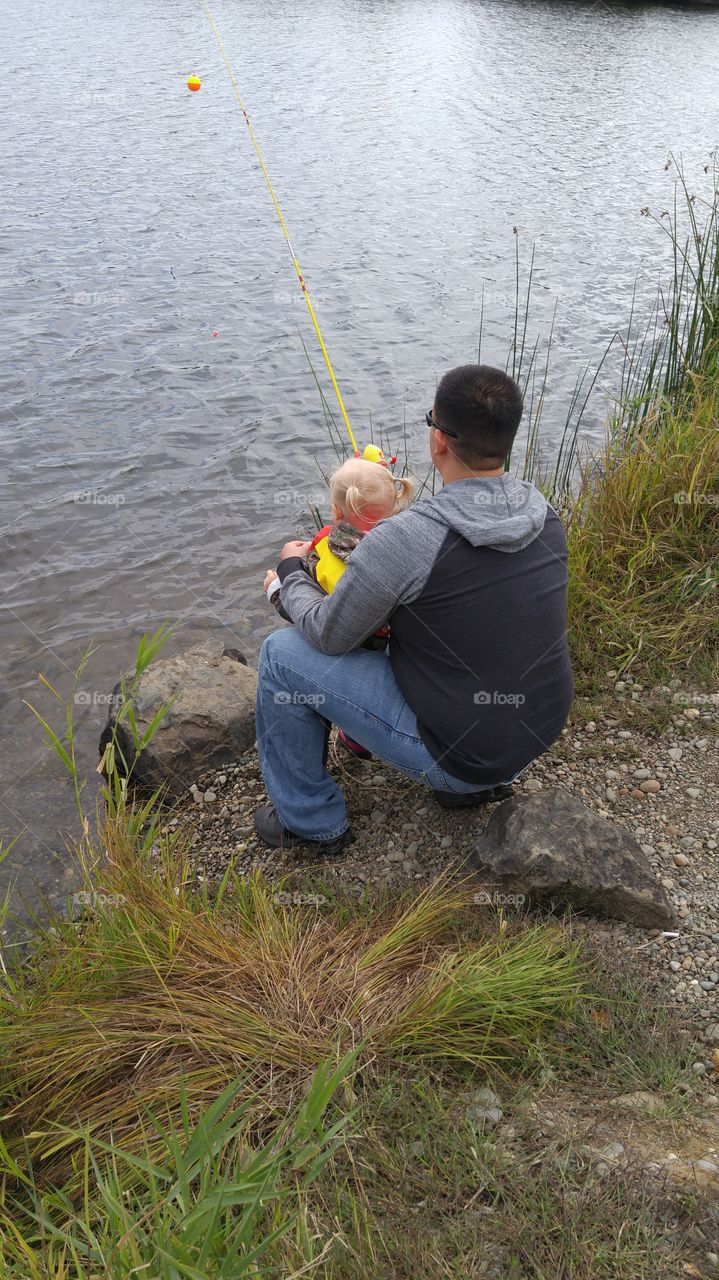 a date with daddy. fishing