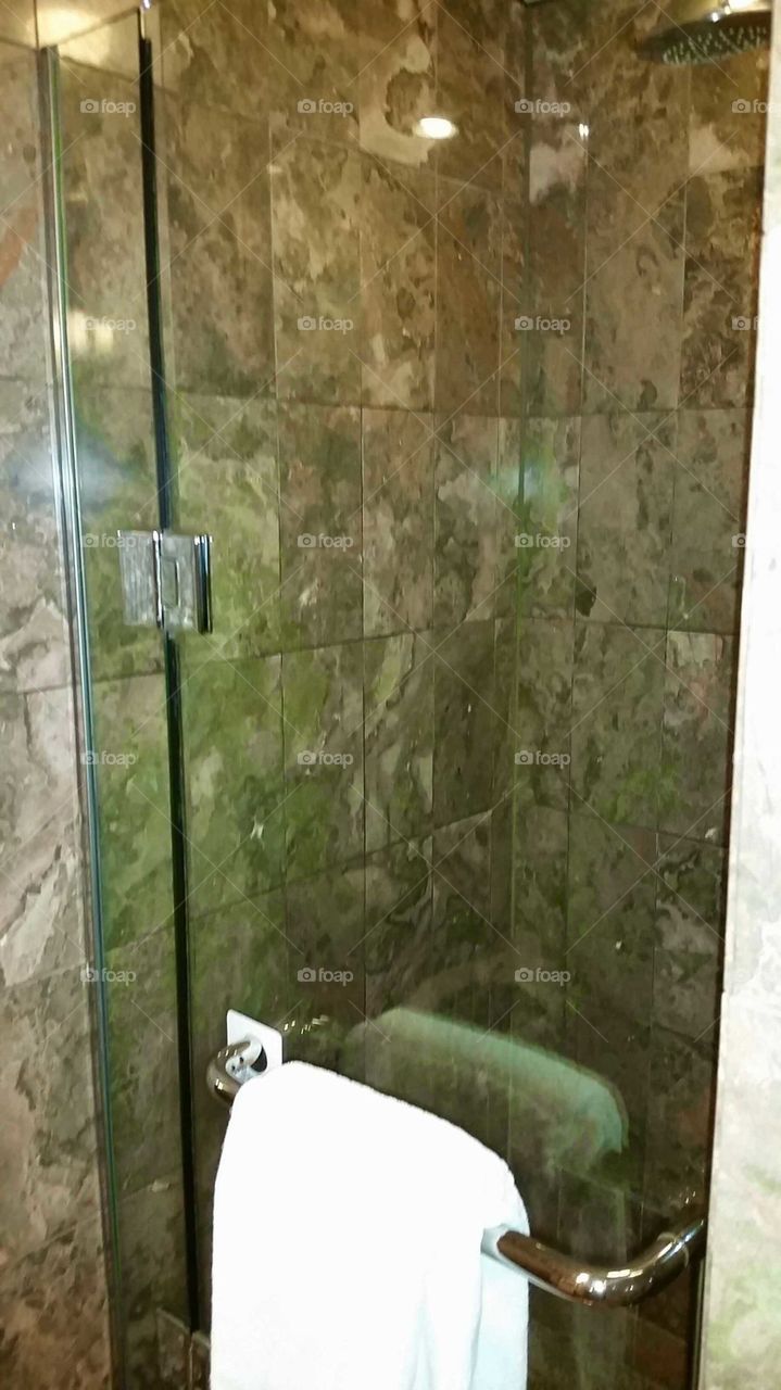 huge shower