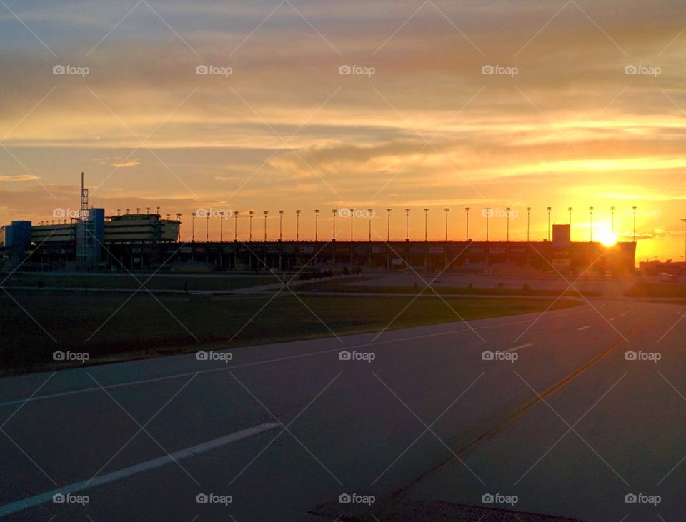 early morning Kansas Speedway