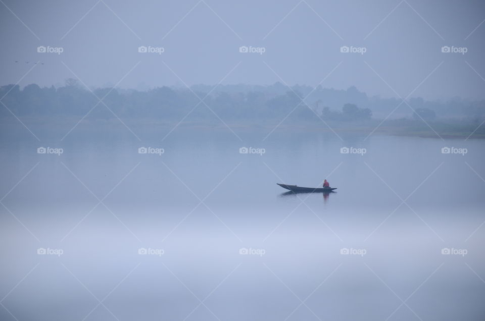 boatman returns to home ,local india