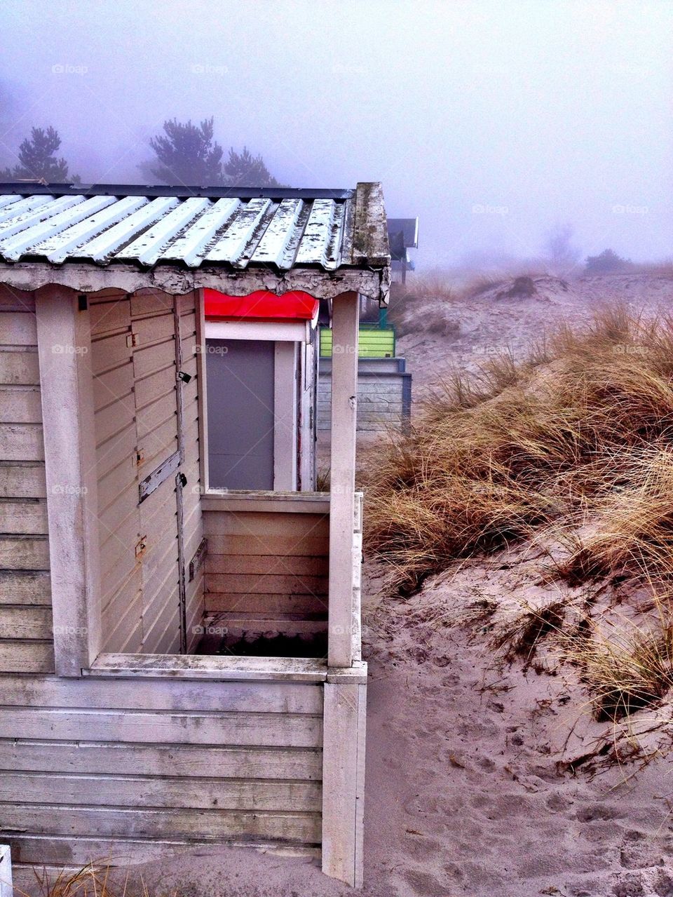 Beach huts longing for Summer