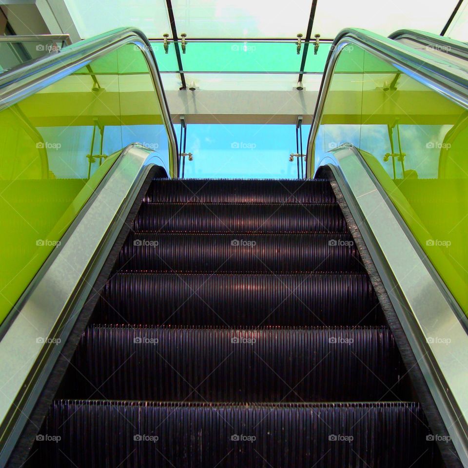 Step, Escalator, Subway System, Indoors, Handrail