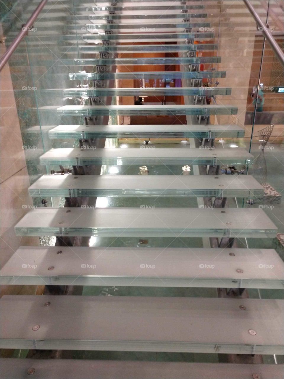 glass stair