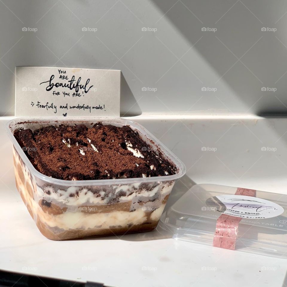 Homemade Italian dessert tiramisu handcrafted with love ~you are beautiful for you are 