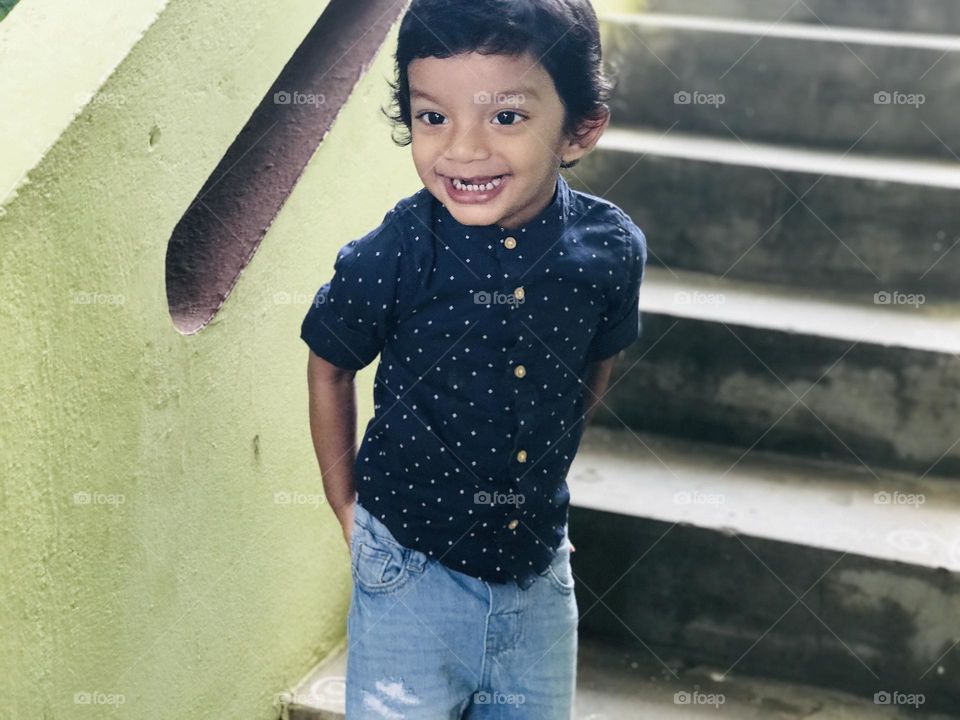 Cute Indian happy boy