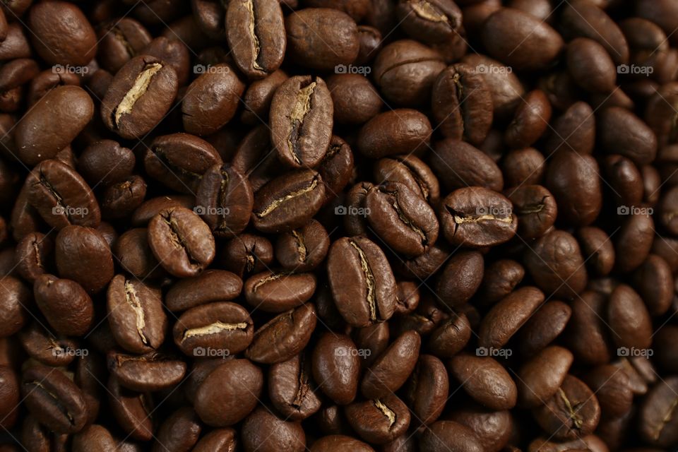 Brown coffee beans 