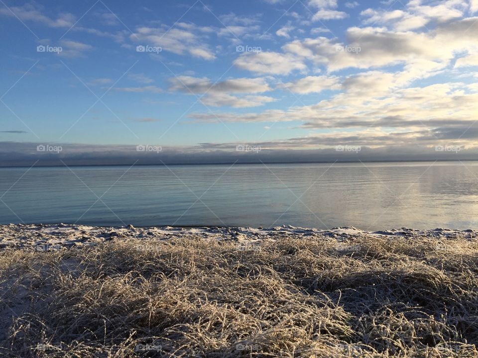 Beautiful morning at Vita Sand, Kalmar , Sweden 