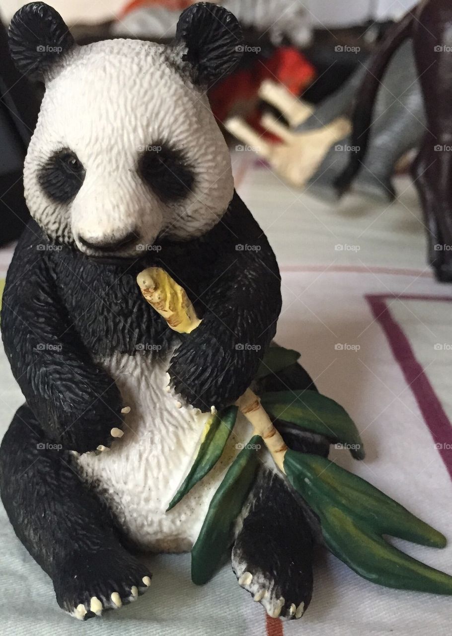 Black panda toy