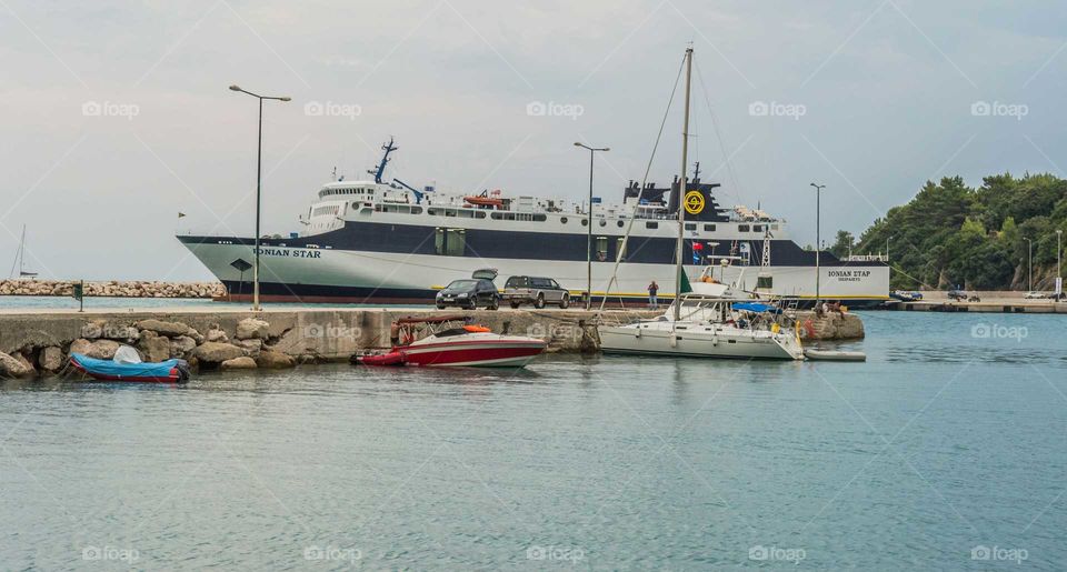 Poros Bay Greece