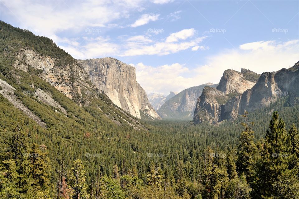 Tunnel view in Yosemite park, California 