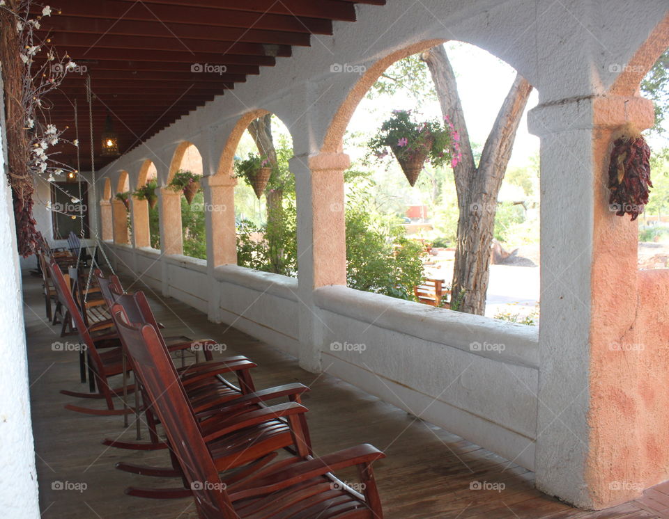 Southwest porch view