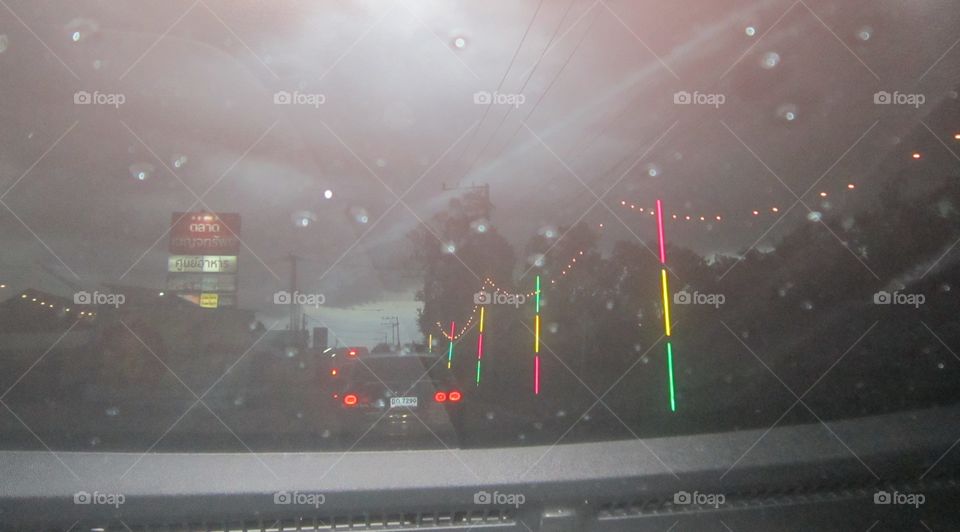 looking rain mirror car