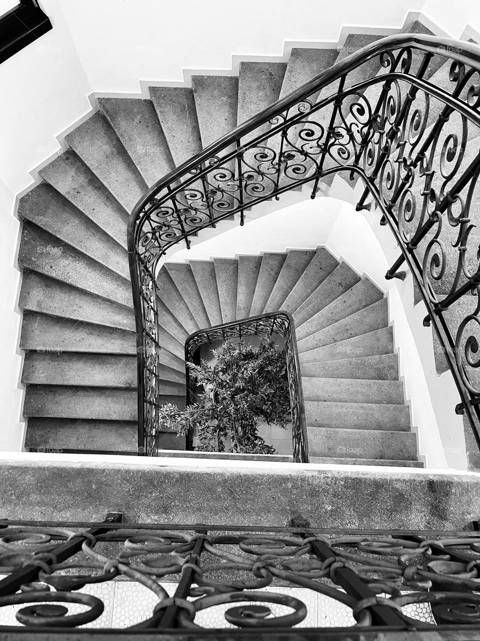 Metal round stairs 