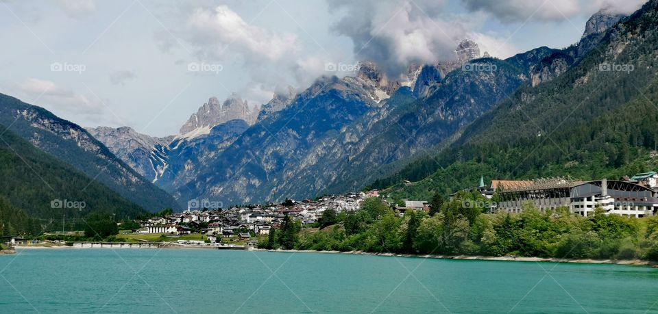 Lake and mountain