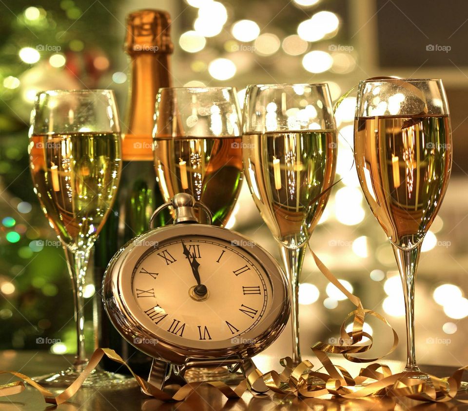 Champagne, Anniversary, Eve, Wine, Toast