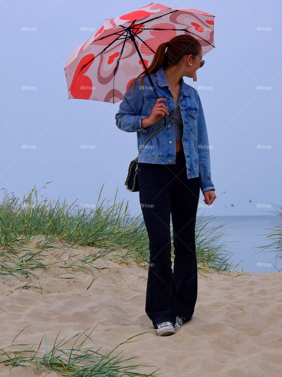 Girl with umbrella