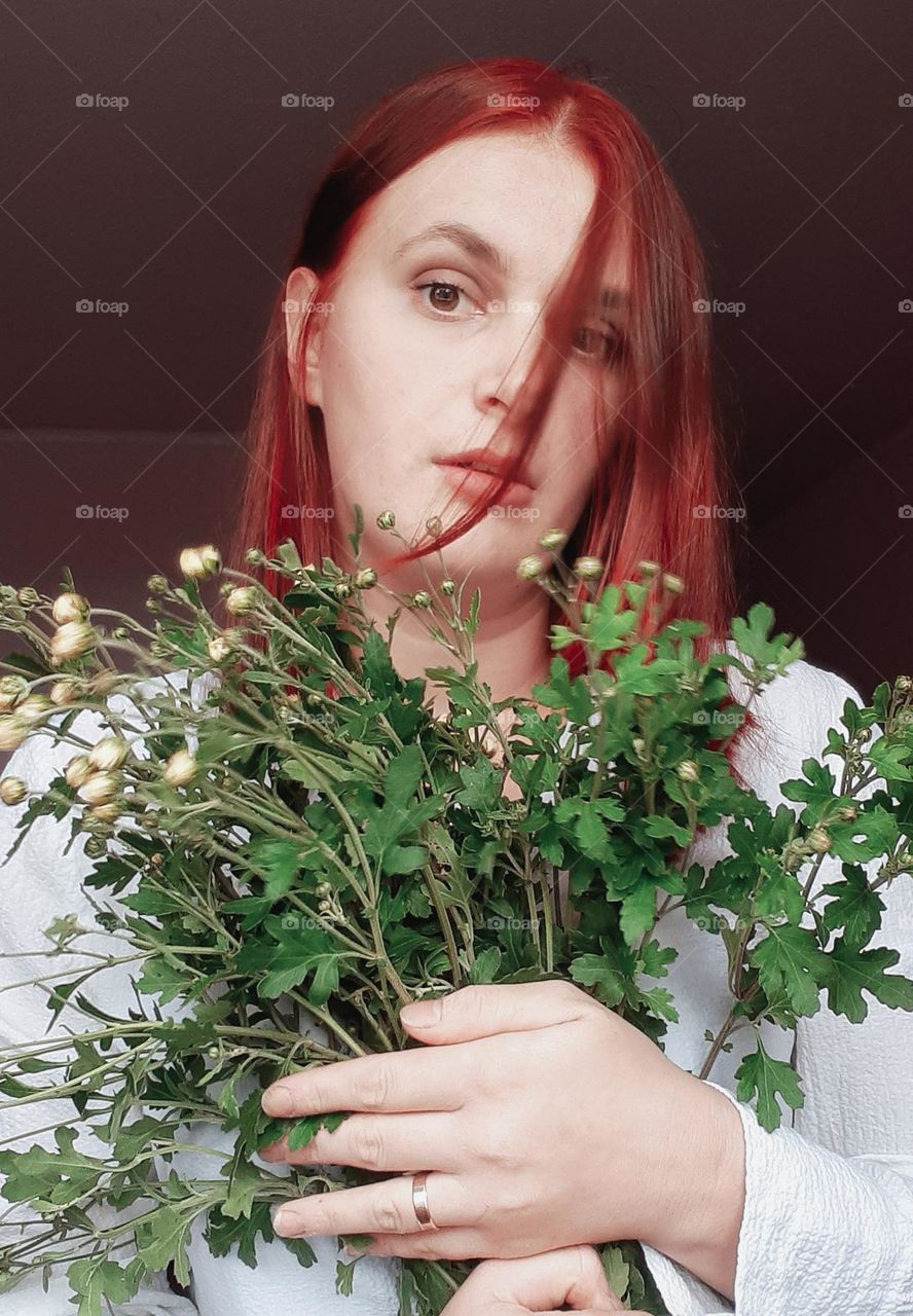 Bright hair in a popular color