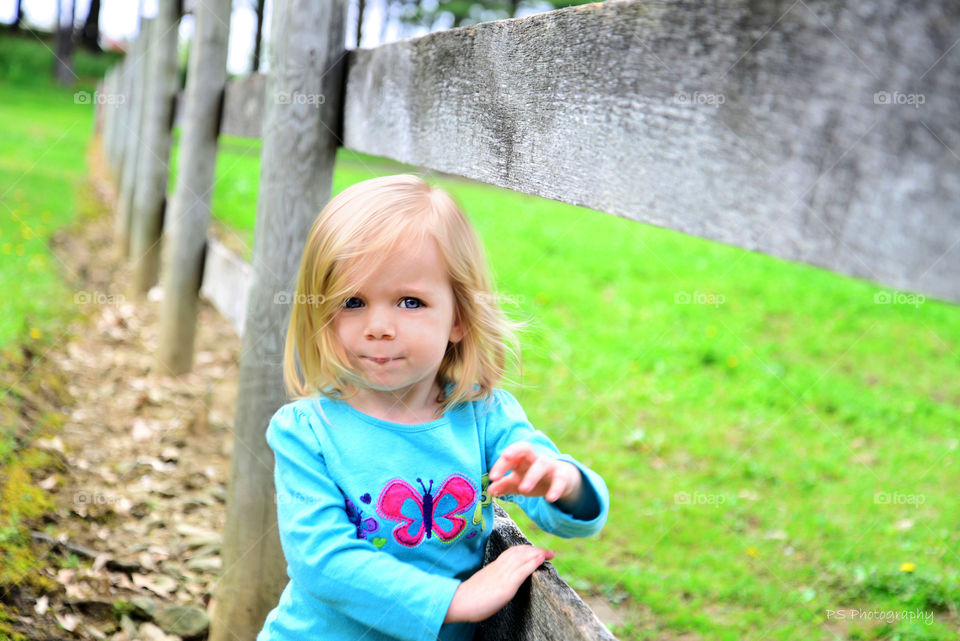 cute two year old. at local farm museum