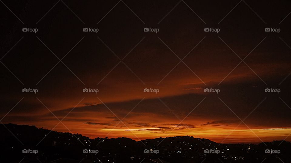 The city’s beautiful sunset