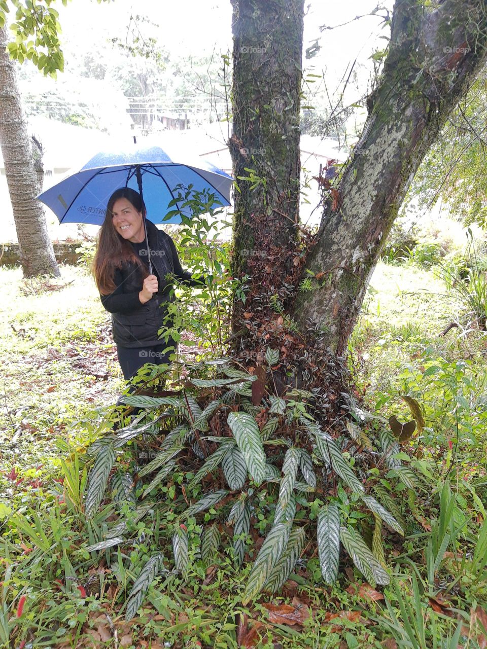 woman with an umbrella