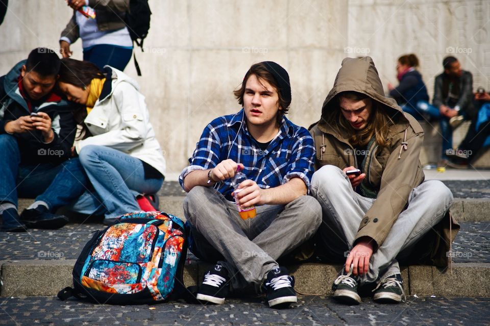 People, Street, Child, Group, Man